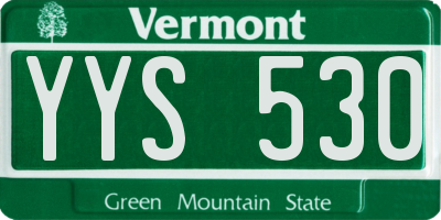 VT license plate YYS530