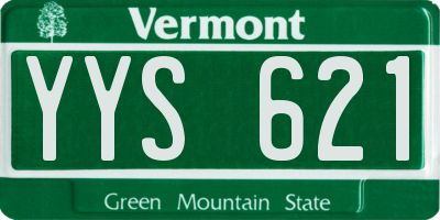 VT license plate YYS621