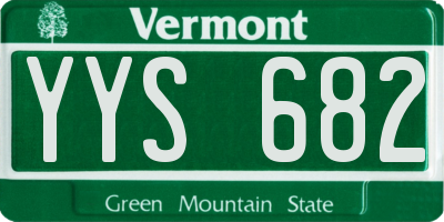 VT license plate YYS682