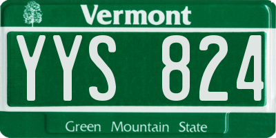 VT license plate YYS824