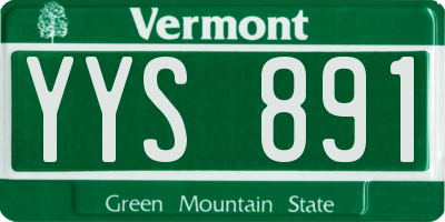 VT license plate YYS891