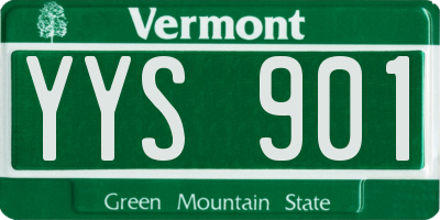 VT license plate YYS901