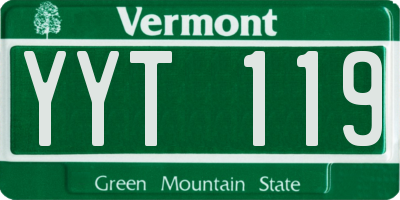 VT license plate YYT119