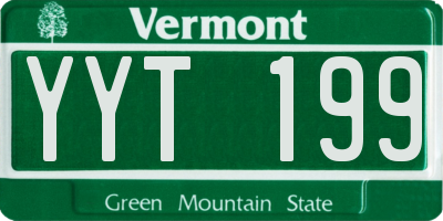 VT license plate YYT199