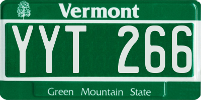 VT license plate YYT266