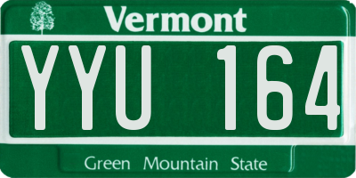 VT license plate YYU164
