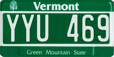 VT license plate YYU469