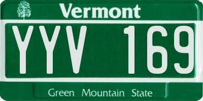 VT license plate YYV169