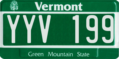 VT license plate YYV199