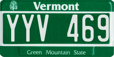 VT license plate YYV469