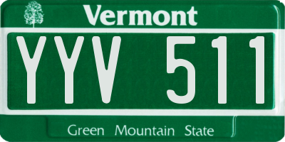 VT license plate YYV511