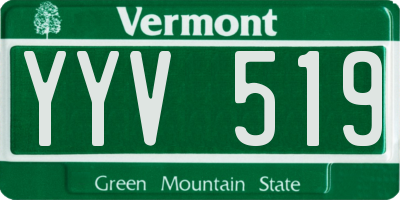VT license plate YYV519
