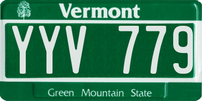 VT license plate YYV779