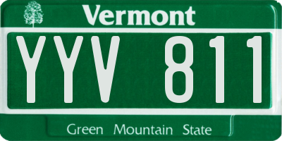 VT license plate YYV811