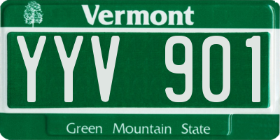 VT license plate YYV901