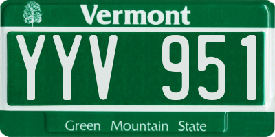 VT license plate YYV951
