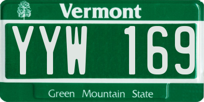 VT license plate YYW169