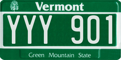 VT license plate YYY901