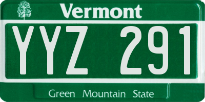 VT license plate YYZ291