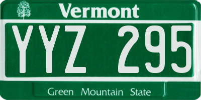 VT license plate YYZ295