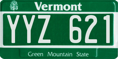 VT license plate YYZ621