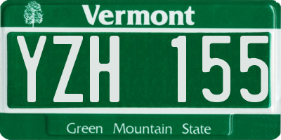 VT license plate YZH155
