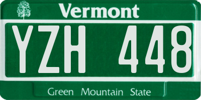 VT license plate YZH448