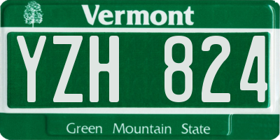 VT license plate YZH824
