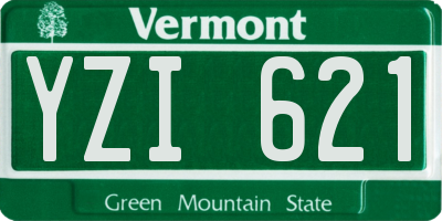 VT license plate YZI621