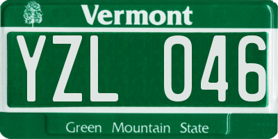 VT license plate YZL046