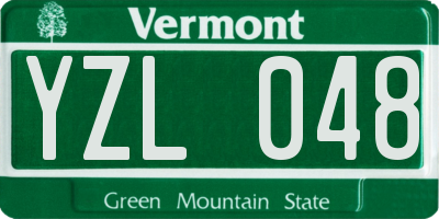 VT license plate YZL048