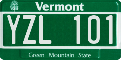 VT license plate YZL101