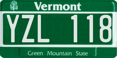 VT license plate YZL118