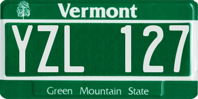 VT license plate YZL127