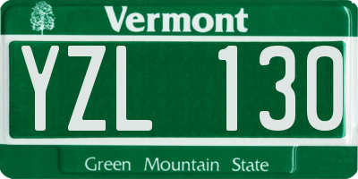 VT license plate YZL130