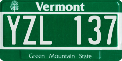 VT license plate YZL137