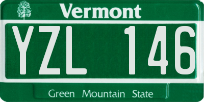 VT license plate YZL146