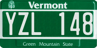 VT license plate YZL148