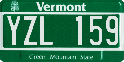 VT license plate YZL159