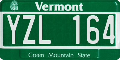 VT license plate YZL164