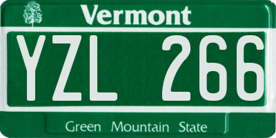 VT license plate YZL266