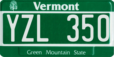 VT license plate YZL350