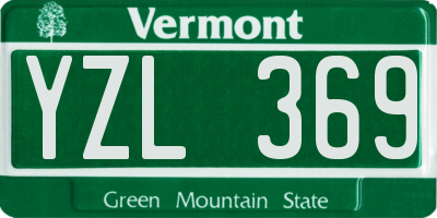 VT license plate YZL369