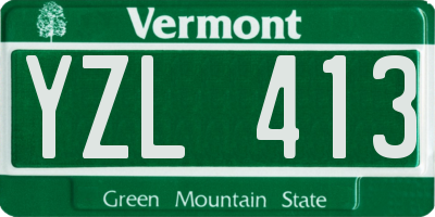 VT license plate YZL413