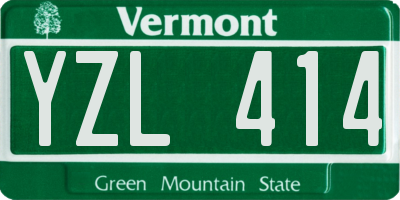 VT license plate YZL414