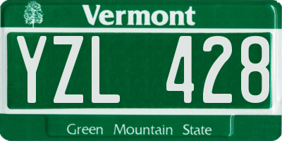 VT license plate YZL428