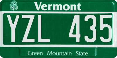 VT license plate YZL435