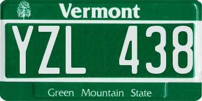 VT license plate YZL438