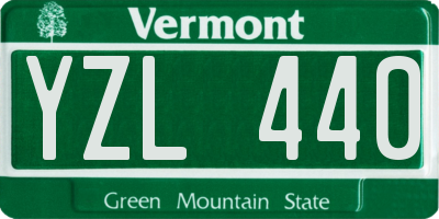 VT license plate YZL440