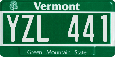 VT license plate YZL441